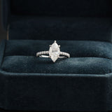 Hidden Halo Engagement Ring Featuring 2.0 CT Marquise Moissanite 4