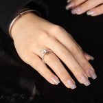 Hidden Halo Engagement Ring Featuring 3.65 CT Radiant Moissanite 6