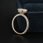 Hidden Halo Engagement Ring Featuring 3.65 CT Radiant Moissanite 5
