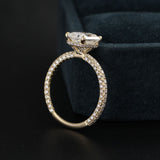Hidden Halo Engagement Ring Featuring 3.65 CT Radiant Moissanite 5