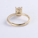 Hidden Halo Engagement Ring Featuring 3.65 CT Radiant Moissanite 3