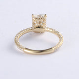 Hidden Halo Engagement Ring Featuring 3.65 CT Radiant Moissanite 3