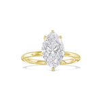 2.0 CT Marquise Solitaire CVD F/VS1 Diamond Engagement Ring 3