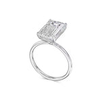 5.0 CT Emerald Solitaire CVD E/VS2 Diamond Engagement Ring 4
