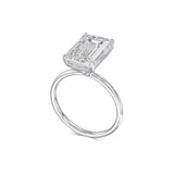 5.0 CT Emerald Solitaire CVD E/VS2 Diamond Engagement Ring 4