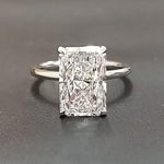 Radiant Solitaire Lab Grown Diamond Engagement Ring
