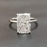 Radiant Solitaire Lab Grown Diamond Engagement Ring
