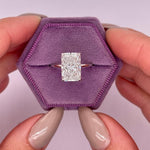 Radiant Solitaire Lab Grown Diamond Engagement Ring