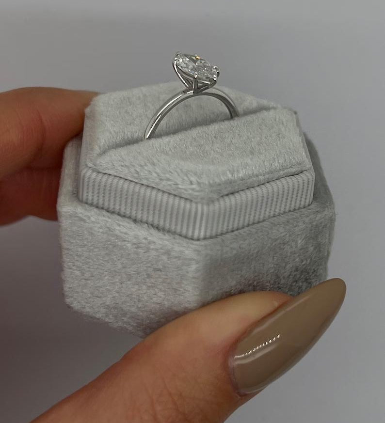 Marquise Solitaire Lab Grown Diamond Engagement Ring
