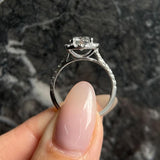 1.50 CT Round Halo CVD E/VS2 Diamond Engagement Ring 8
