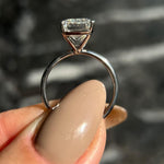 5.0 CT Emerald Solitaire CVD E/VS2 Diamond Engagement Ring 5