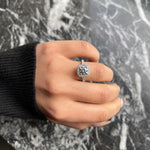 1.50 CT Round Halo CVD E/VS2 Diamond Engagement Ring 4