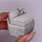 1.50 CT Round Halo CVD E/VS2 Diamond Engagement Ring 6