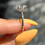 1.50 CT Oval Hidden Halo CVD E/VS2 Diamond Engagement Ring 4