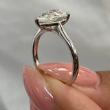 1.75 CT Pear Moissanite Solitaire Engagement Ring - farrellouise