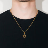 Star Of David Pendant Necklace For Men