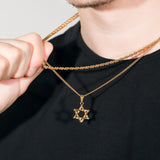 Star Of David Pendant Necklace For Men