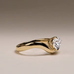 0.50 CT Pear Cut  Solitaire Moissanite Engagement Ring 2