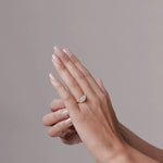 0.50 CT Pear Cut  Solitaire Moissanite Engagement Ring 5
