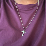 Mens Cross Pendant Necklace