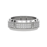 0.85 TCW Round Lab Grown Diamond Men's Wedding Band
