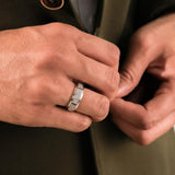 0.85 TCW Round Lab Grown Diamond Men's Wedding Band