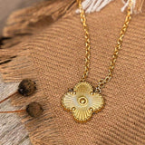Clover Pendant Necklace For Men