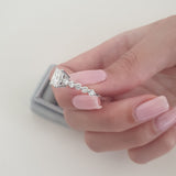 2.01 CT Princess Cut Pave CVD D/VS1 Diamond Engagement Ring 4