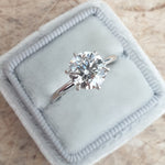 2 CT Round Solitaire CVD F/VS2 Diamond Engagement Ring 1