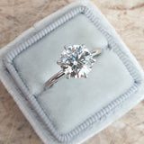 2 CT Round Solitaire CVD F/VS2 Diamond Engagement Ring 1