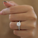2 CT Round Cut Pave CVD F/VS2 Diamond Engagement Ring 2
