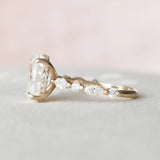 Custom Oval Pave Hidden Halo Lab-Grown Engagement Ring for Julia