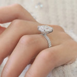 Radiant Pave Lab Grown Diamond Engagement Ring