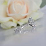 Radiant Pave Lab Grown Diamond Engagement Ring