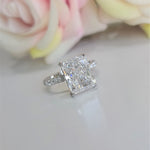 Radiant Pave Lab Grown Diamond Engagement Ring