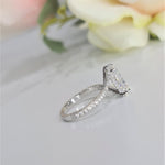 Radiant Pave Lab Grown Diamond Engagement Ring