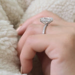 Radiant Pave Lab Grown Diamond Engagement Ring