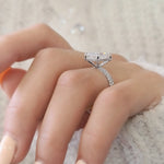 Radiant Pave Lab Grown Diamond Engagement Ring