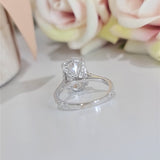 Oval Pave Lab Grown Diamond Engagement Ring