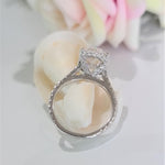 Oval Pave Lab Grown Diamond Engagement Ring