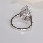 2.30 CT Pear Double Halo CVD G/VS2 Diamond Engagement Ring 6
