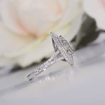 2.30 CT Pear Double Halo CVD G/VS2 Diamond Engagement Ring 4