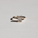 2.5 CT Emerald Solitaire Lab Grown Diamond Engagement Ring