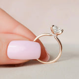 4 CT Cushion Hidden Halo Lab Grown Diamond Engagement Ring