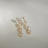 5.5 TCW Oval Lab Grown Diamond Drop Earrings
