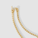 6 TCW Round Lab Grown Diamond Tennis Necklace