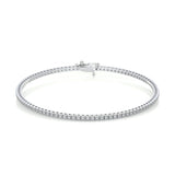 2 TCW Round Lab Grown Diamond Tennis Bracelet