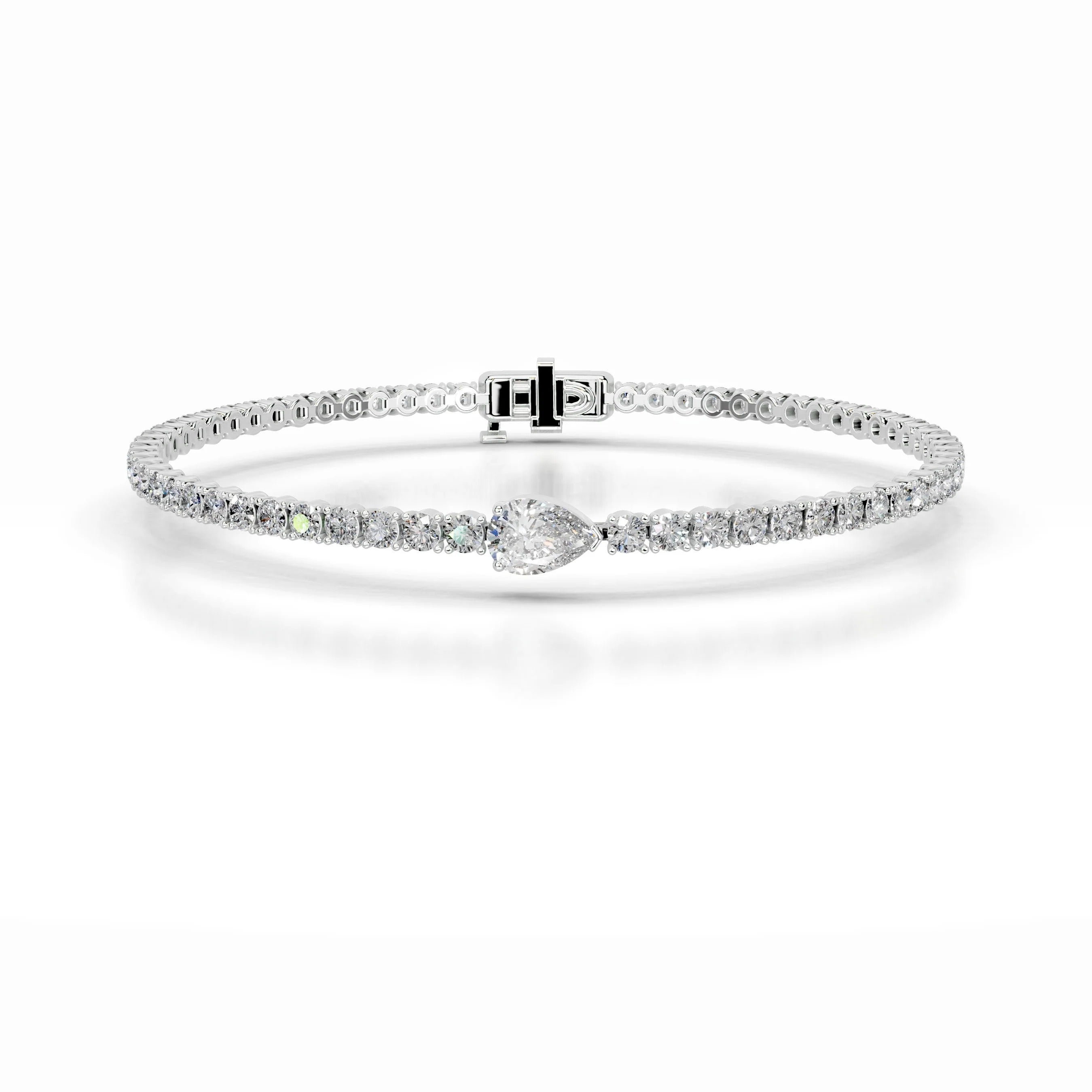 9 TCW Pear Lab Grown Diamond Cheryl Bracelet