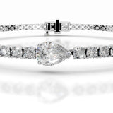 9 TCW Pear Lab Grown Diamond Cheryl Bracelet