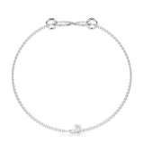0.25 TCW Round Lab Grown Diamond Chained Bracelet